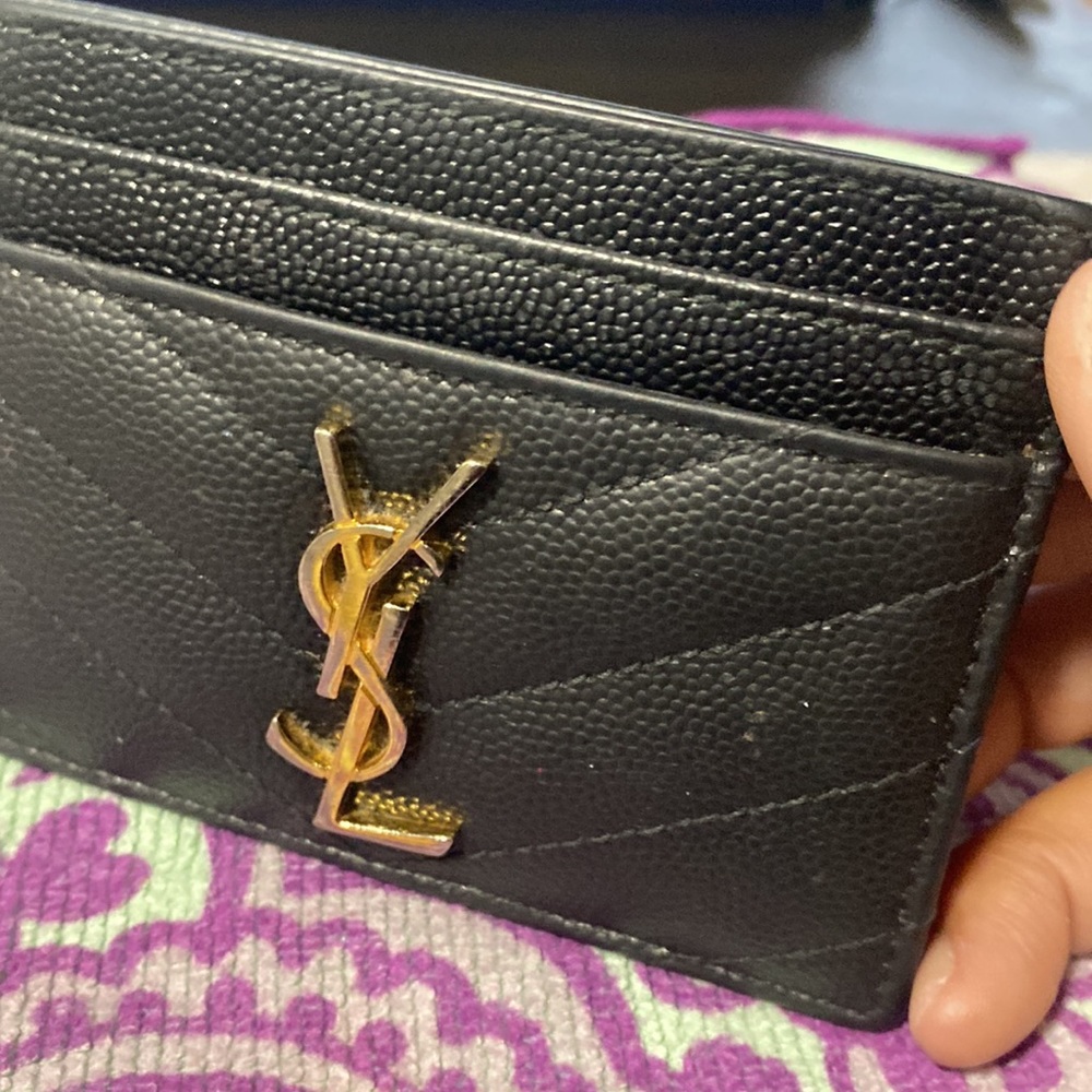 Saint Laurent Leather card case black - Picture 3 of 3